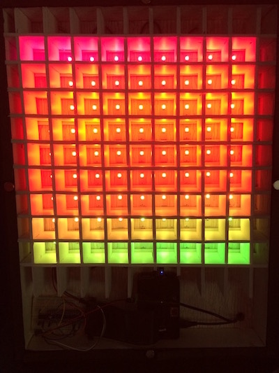 Giant Pixel Box Grid Lights